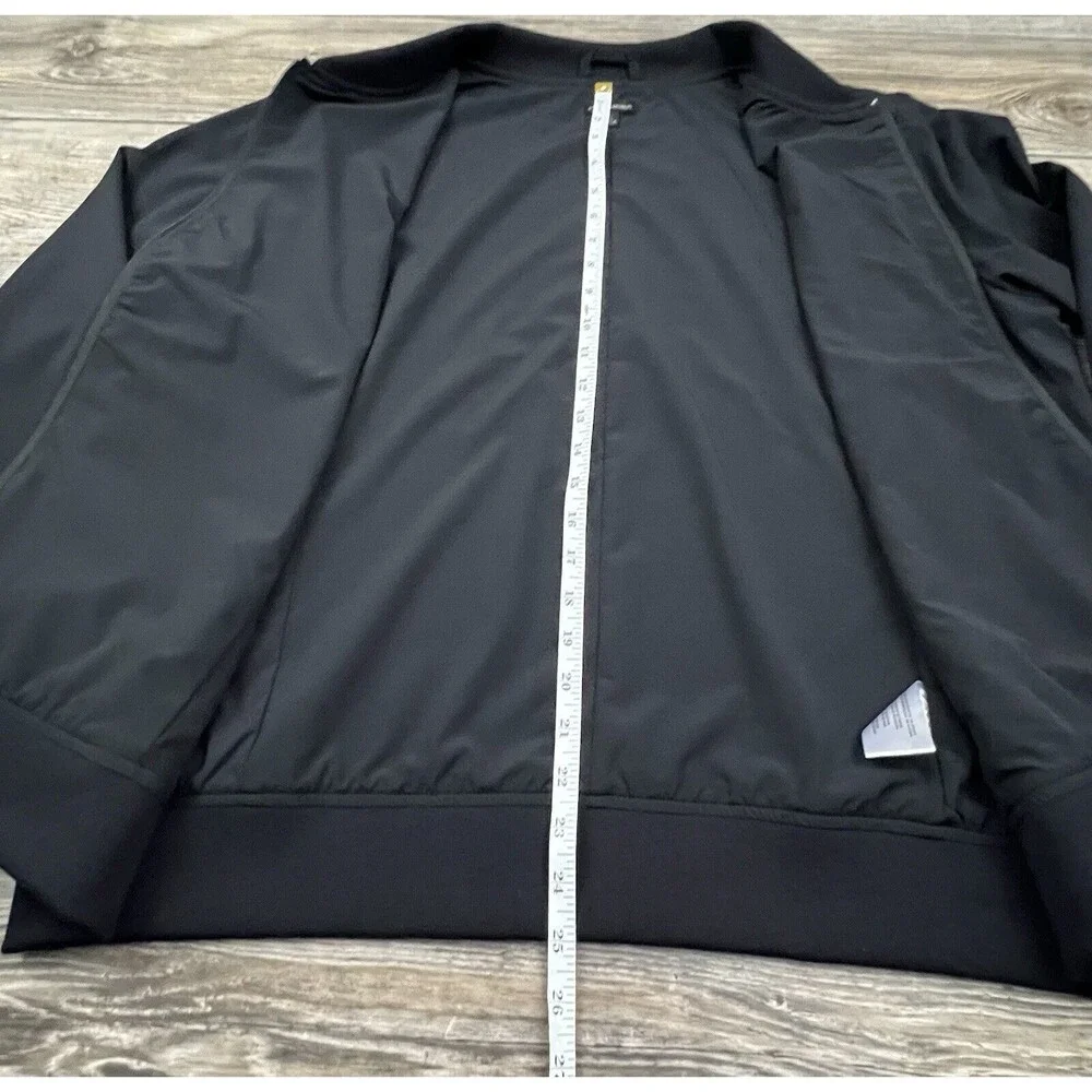 Banana Republic Mens XL Jacket All Day Everyday Black Stretch Preppy Dk Academia